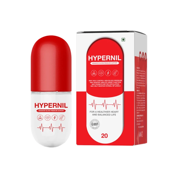 Hypernil — हृदय-कल्याण के लिए आहार-अनुपूरक कैप्सूल, 20 कैप्सूल, भारत