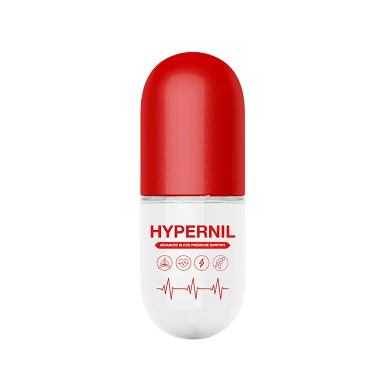Hypernil — हृदय-कल्याण के लिए आहार-अनुपूरक कैप्सूल का बॉक्स, 20 कैप्सूल